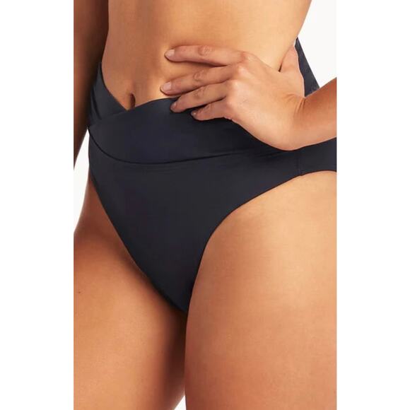 Sea Level Swim Night Sky Essentials Wrap High Waist Bottom 4 NWT - Picture 1 of 4